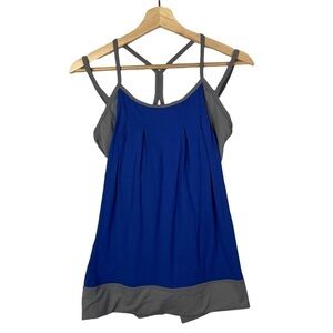 Merrell Blue & Gray 2 in 1 Athletic Tank Top L
